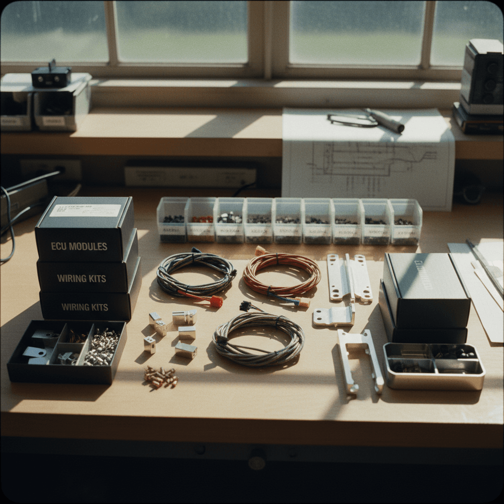 Car audio components and installation accessories