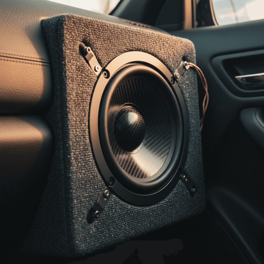 Premium speaker installation in vehicle door