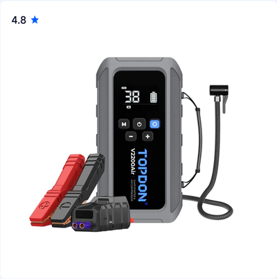 TOPDON V2200Air – 2-in-1 Jump Starter & Tire Inflator